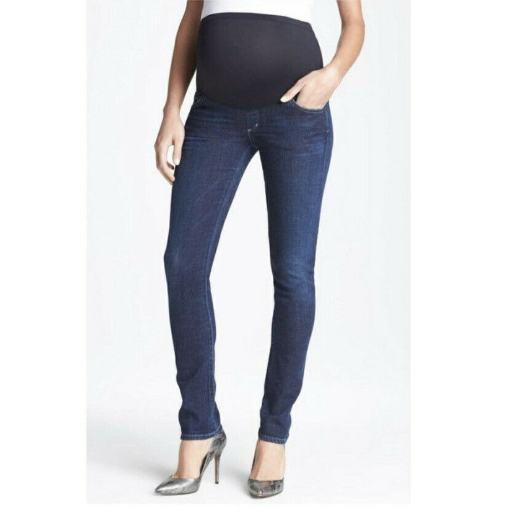 COH Citizens Of Humanity Womens Blue Flat Front Belly Panel Skinny Jeans Size 29